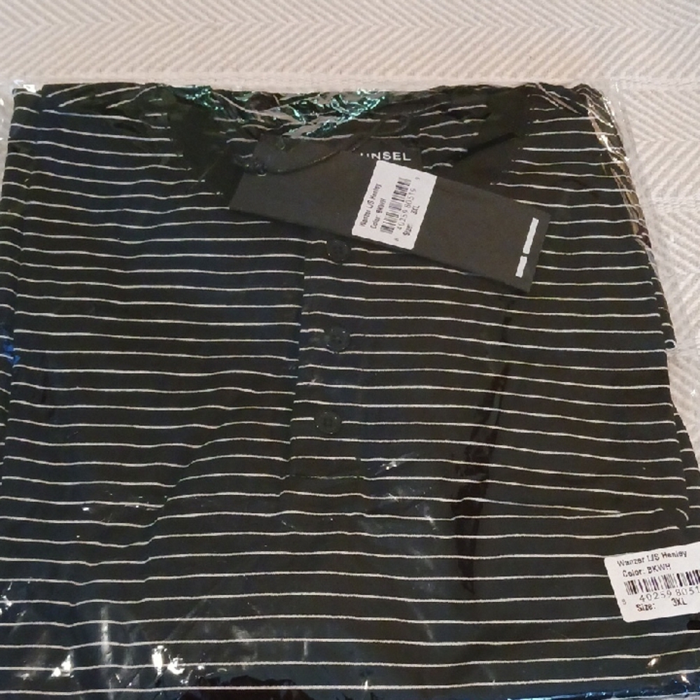 Black Striped Men's Shirt